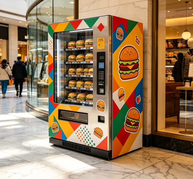 Are there burger vending machines?