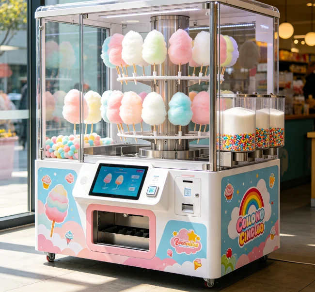 cotton candy vending machine ingredients cost
