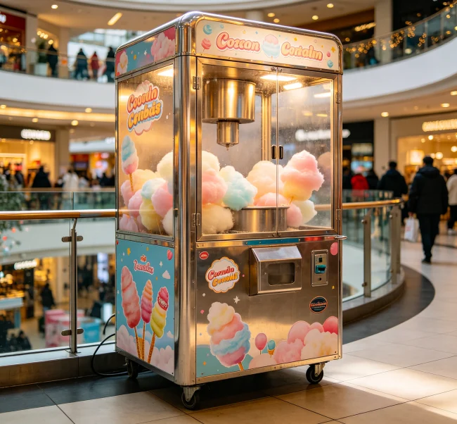 cotton candy vending machine profit margin