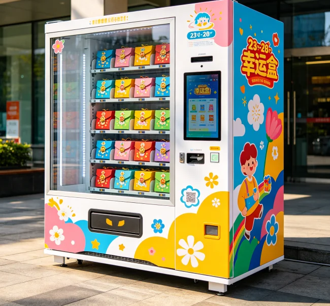 How much does it cost to play the Lucky Box vending machine?