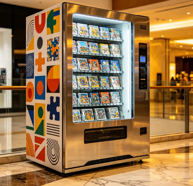custom puzzle vending machine