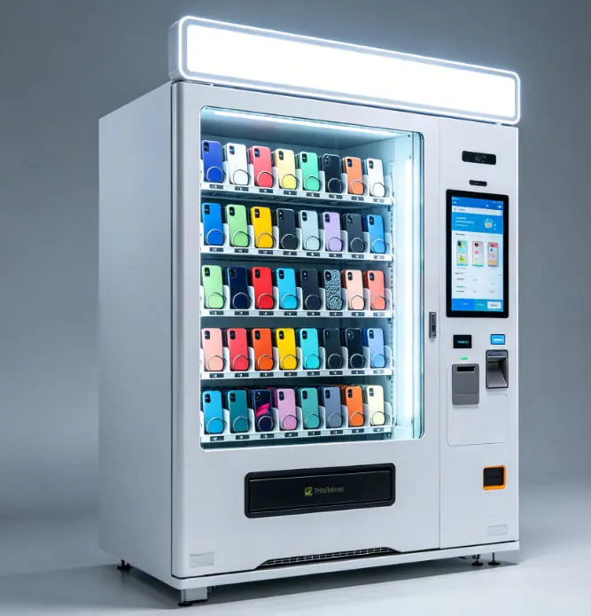 where to place phone case vending machines