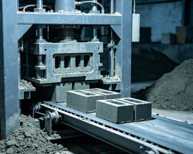 manufacturing equipment can be a goldmine. A concrete block machine from Alibaba costs around $3,000-$5,000 and can produce 500-1,000 blocks per day