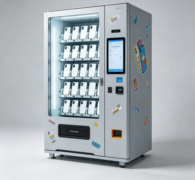 what is a phone case printing vending machine