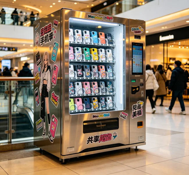 who buys phone case vending machines for business