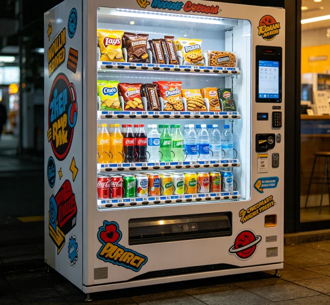 how much do vending machines make per month