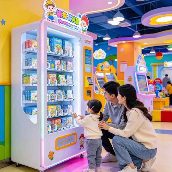 tourist store exit with puzzle machine showing skyline designs